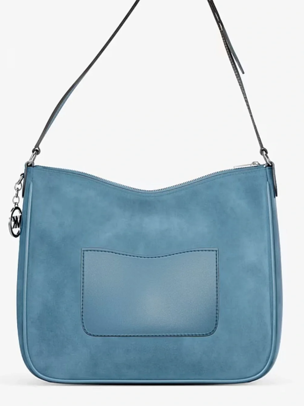 Michael Kors Dusty Blue Suede Shoulder Bag